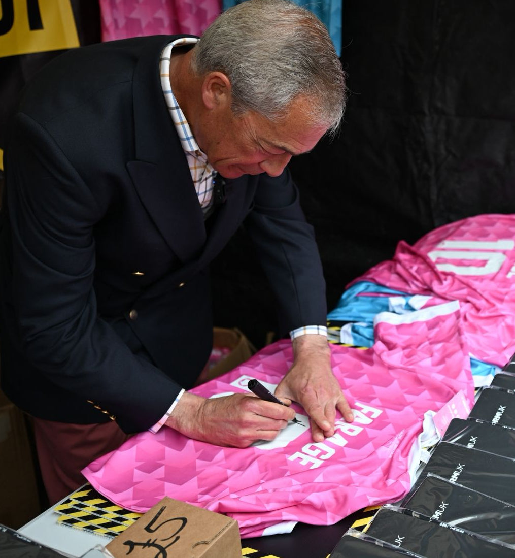 SIGNED BY NIGEL — Reform UK Away Shirt Edition