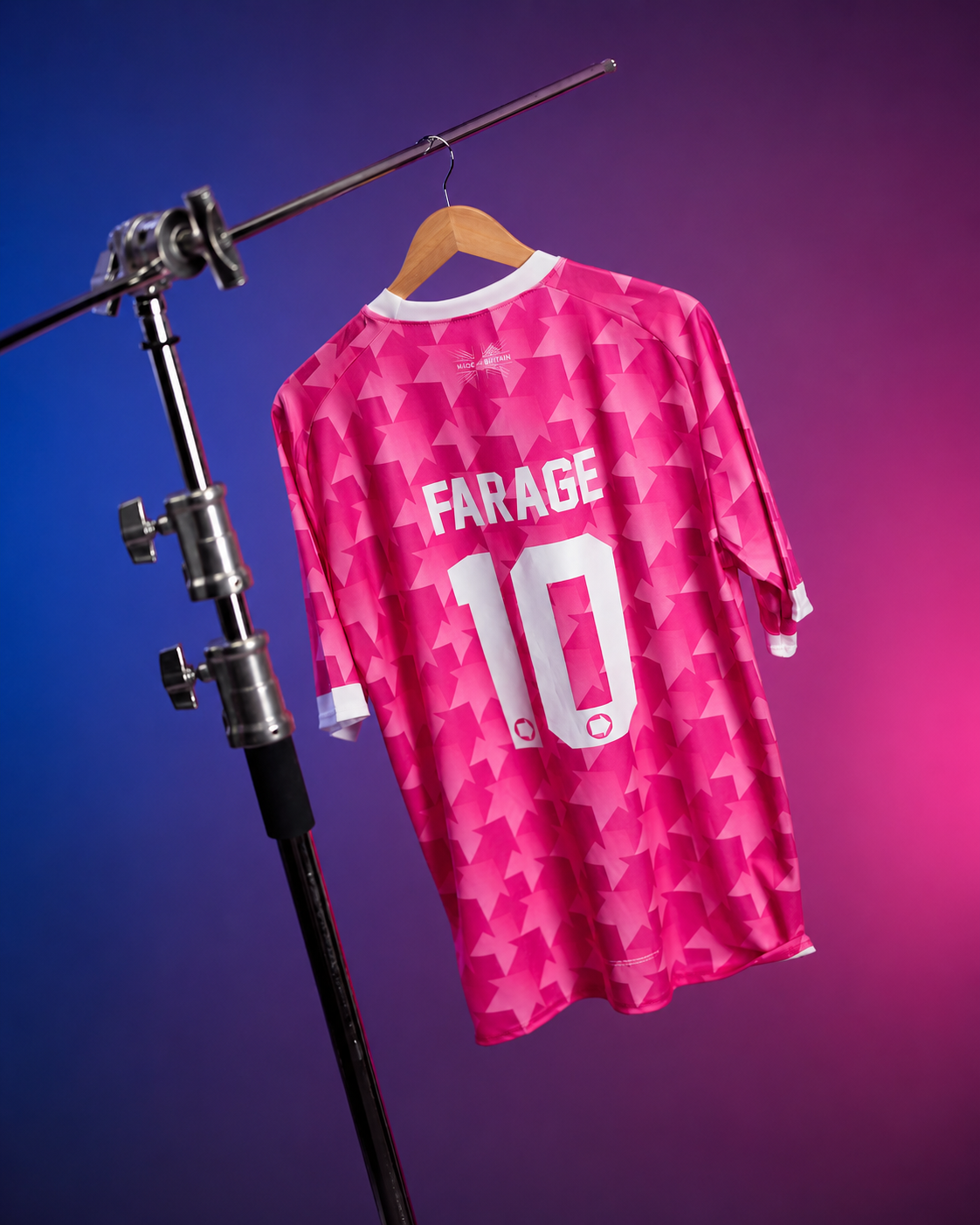 SIGNED BY NIGEL — Reform UK Away Shirt Edition