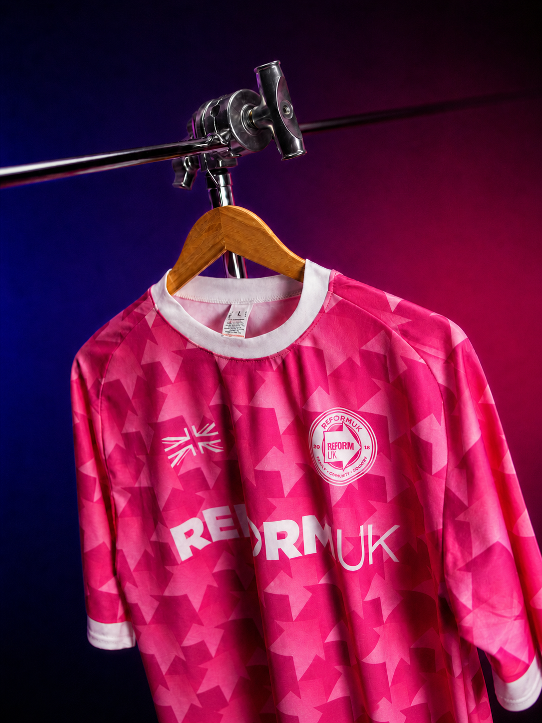 SIGNED BY NIGEL — Reform UK Away Shirt Edition