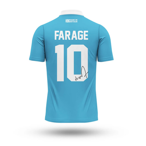 [SIGNED BY NIGEL] Reform UK Home Shirt — Made in Britain Edition