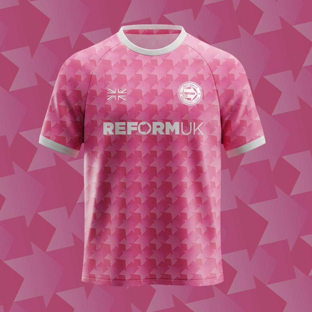 SIGNED BY NIGEL — Reform UK Away Shirt Edition