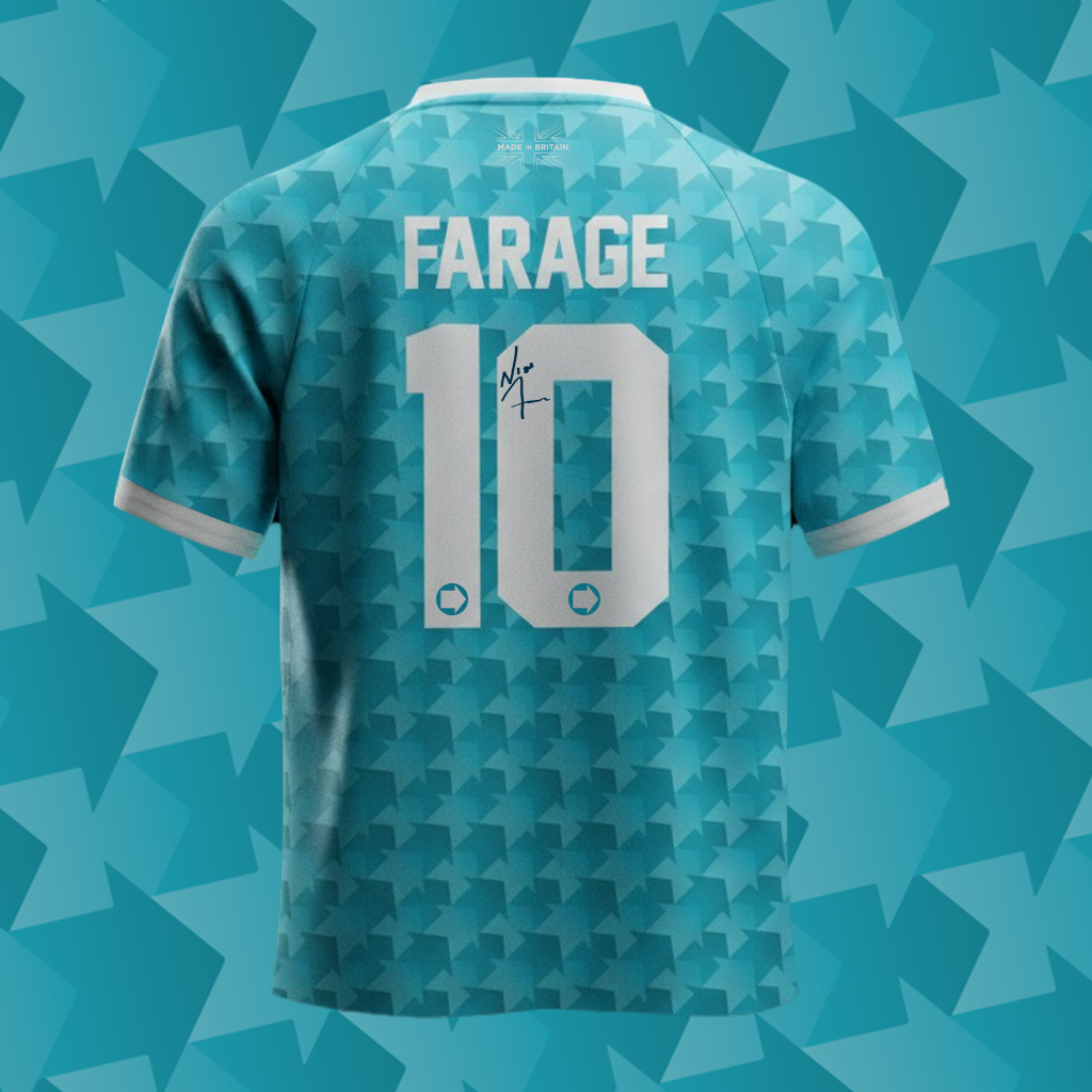 SIGNED BY NIGEL — Reform UK Home Shirt Edition